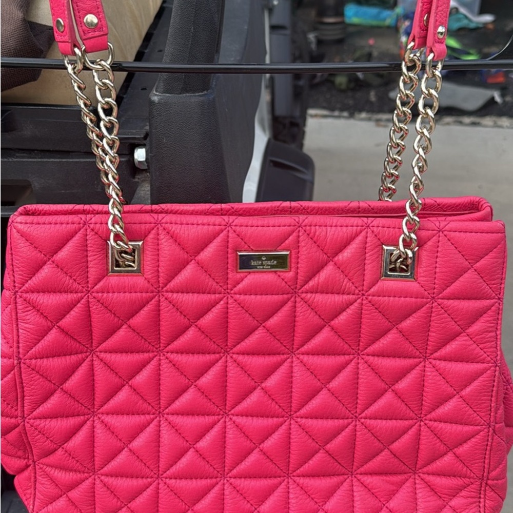 Kate Spade Fuchsia Quilted Shoulder Bag